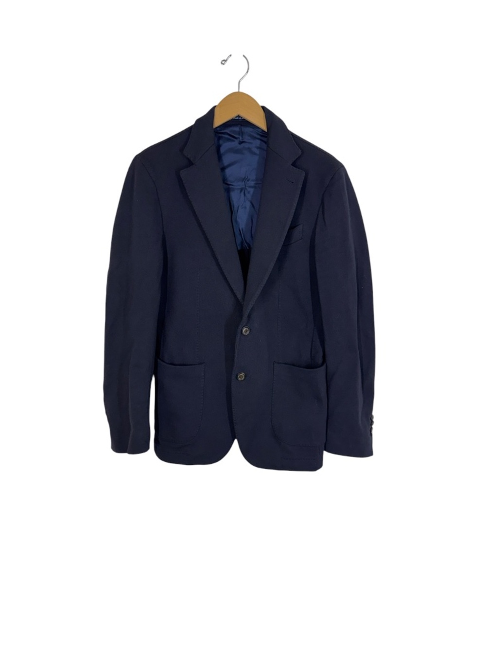Alexander Kraft MC Navy Jersey Blazer Jacket Sz US38 Preppy Quiet Luxury Italy